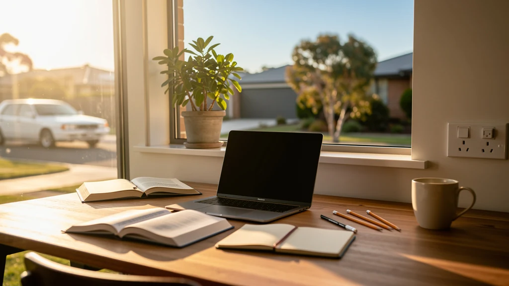 Warm study setup with books and a laptop, representing private tutoring in Dee Why