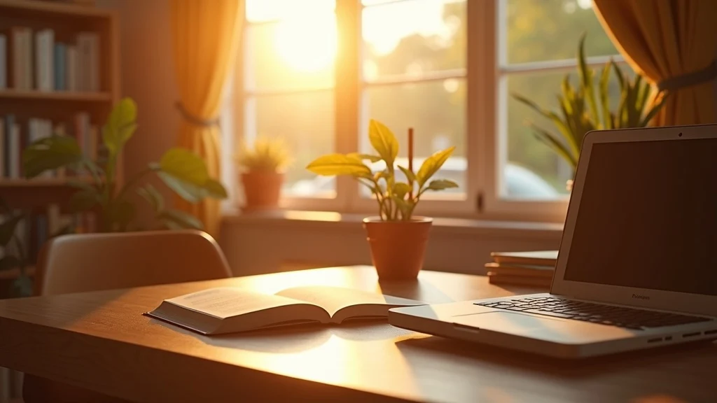 Warm study setup with books and a laptop, representing private tutoring in Meadowbank